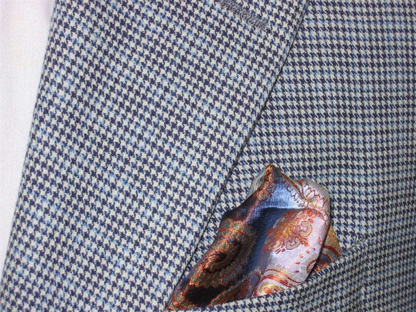 2 Button Wool and Cashmere Blue Grey Sport Coat