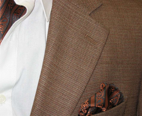 2 Button Wool and Cashmere Brown Sport Coat