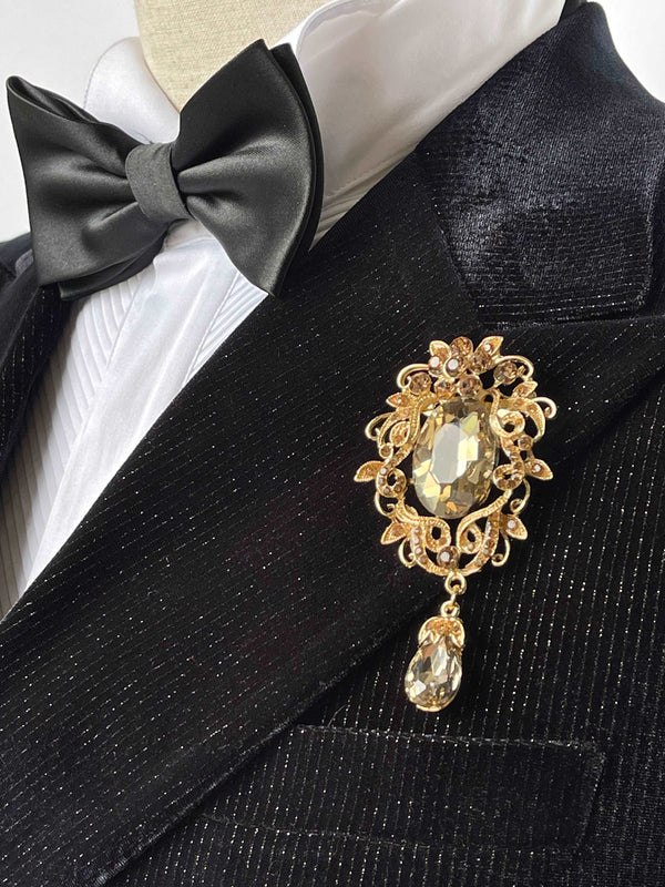 Giovanni Testi Double Breasted Velvet Black Pinstripe Slim Fit Suit GT4DB-18229