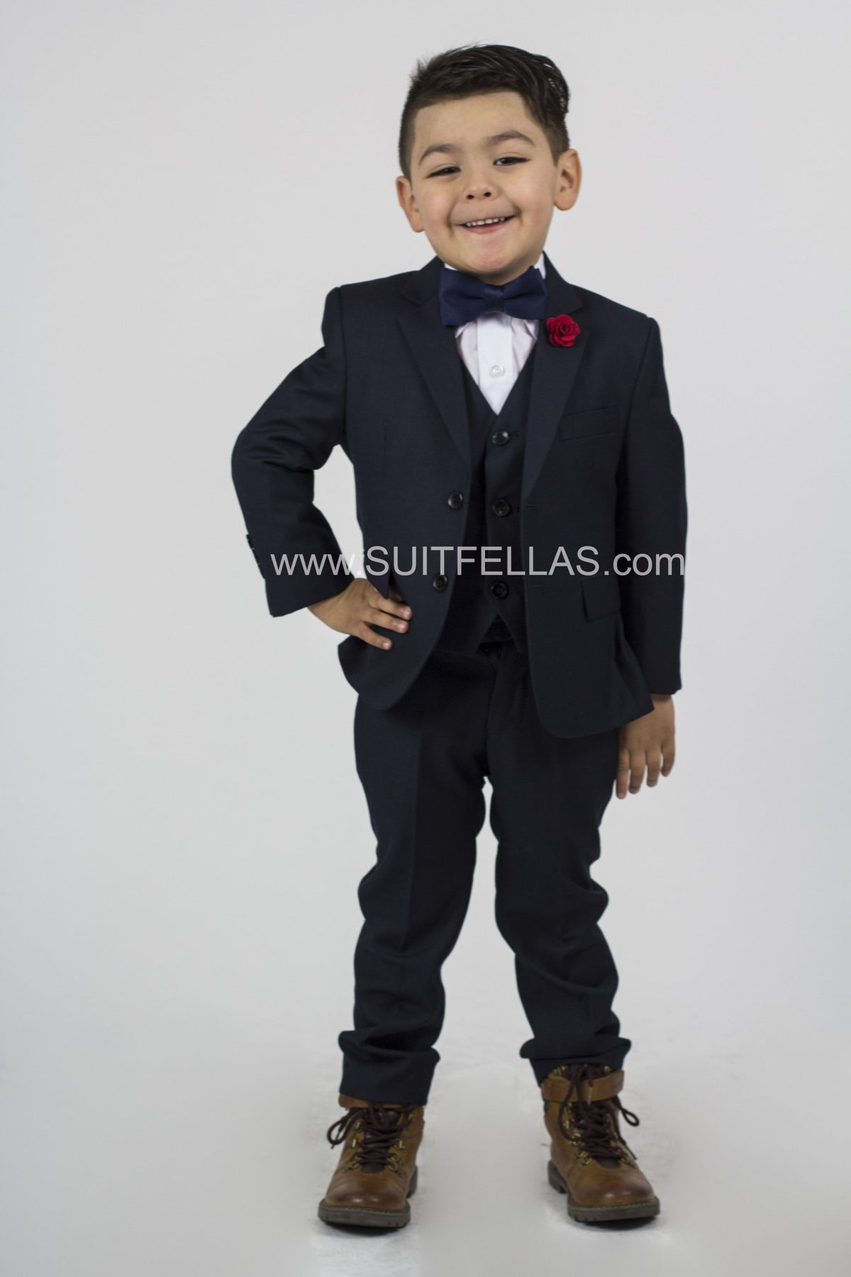 5 piece Kid's Suit Navy KID-4030