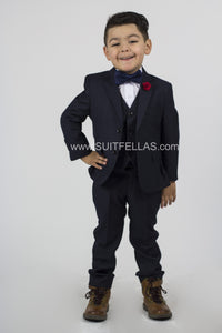 5 piece Kid's Suit Navy KID-4030