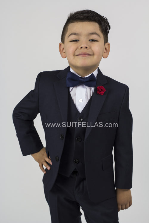 5 piece Kid's Suit Navy KID-4030