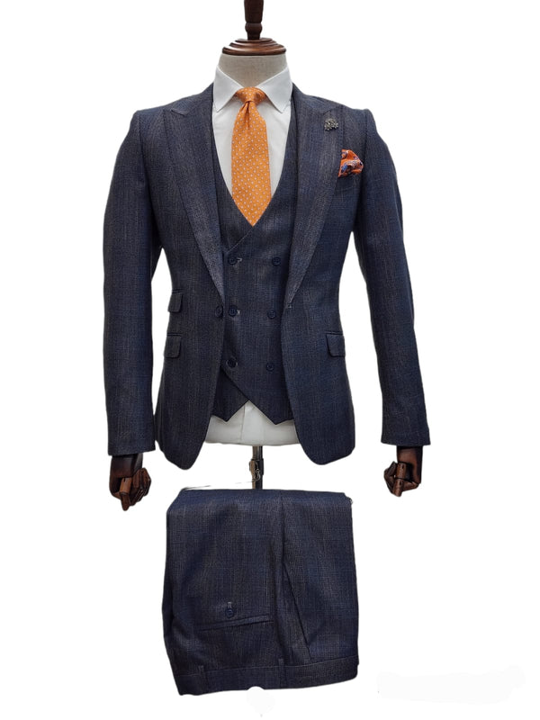 Giovanni Testi 1 Button 3Pc Peak Lapel Slim fit SuitGT