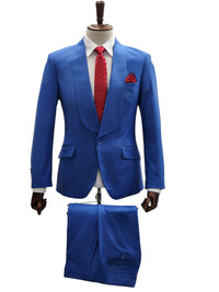 1 Button Slim Fit Suit FF1S-TRS Light Blue