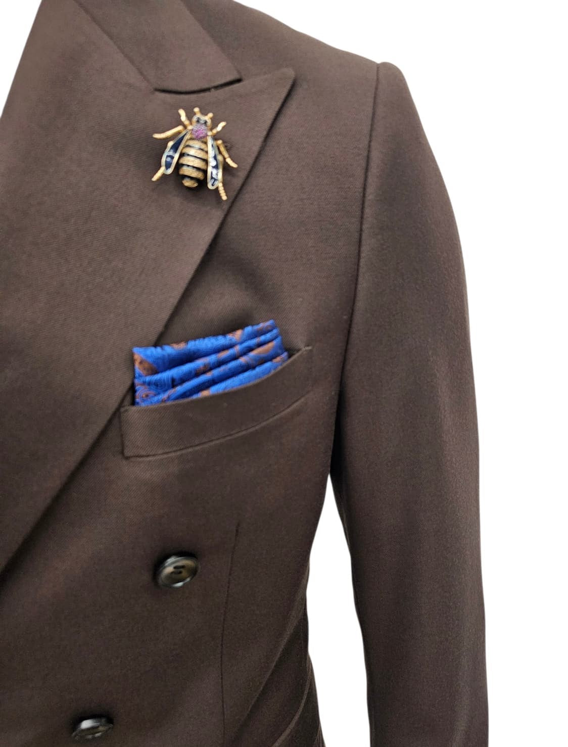 Fabio Fabrinni Double breast Slim Fit Suit FF6DB-4030S Brown