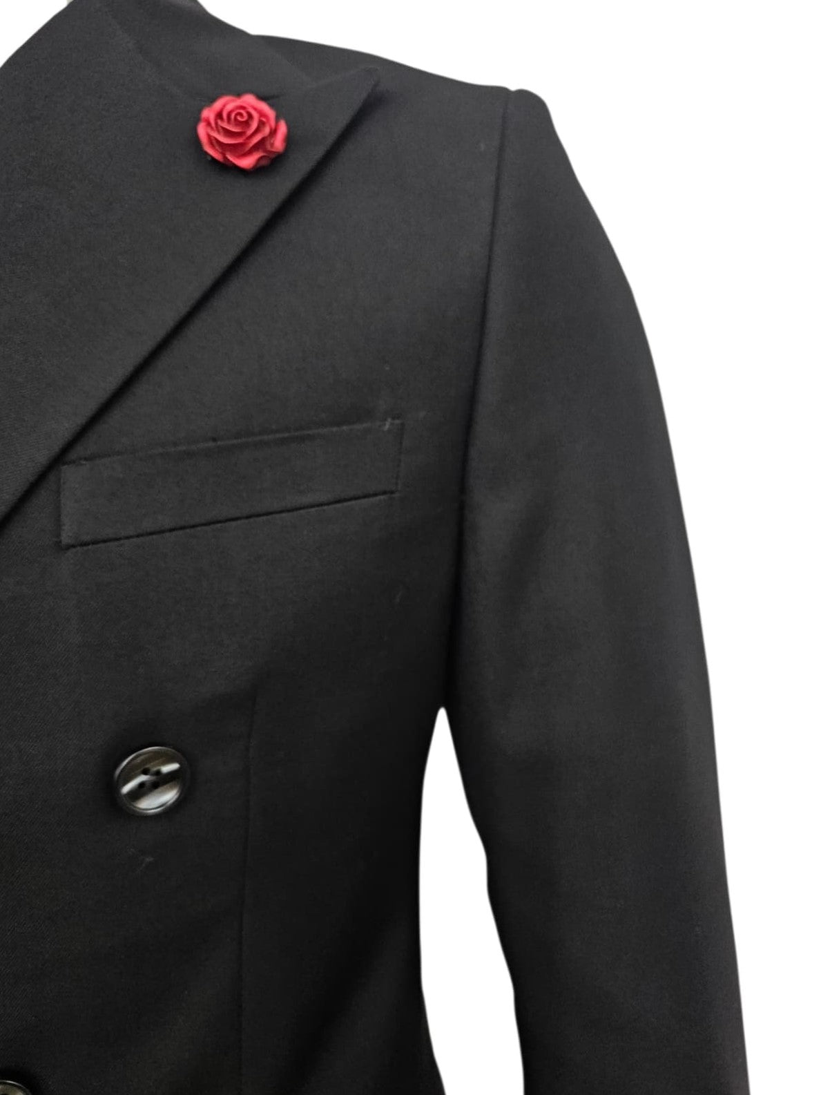 Fabio Fabrinni Double breast Slim Fit Suit FF6DB-4030S Black