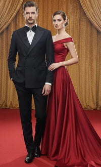 Fabio Fabrinni Double breast Black Slim Fit Tux FFX6DB-4030S Black