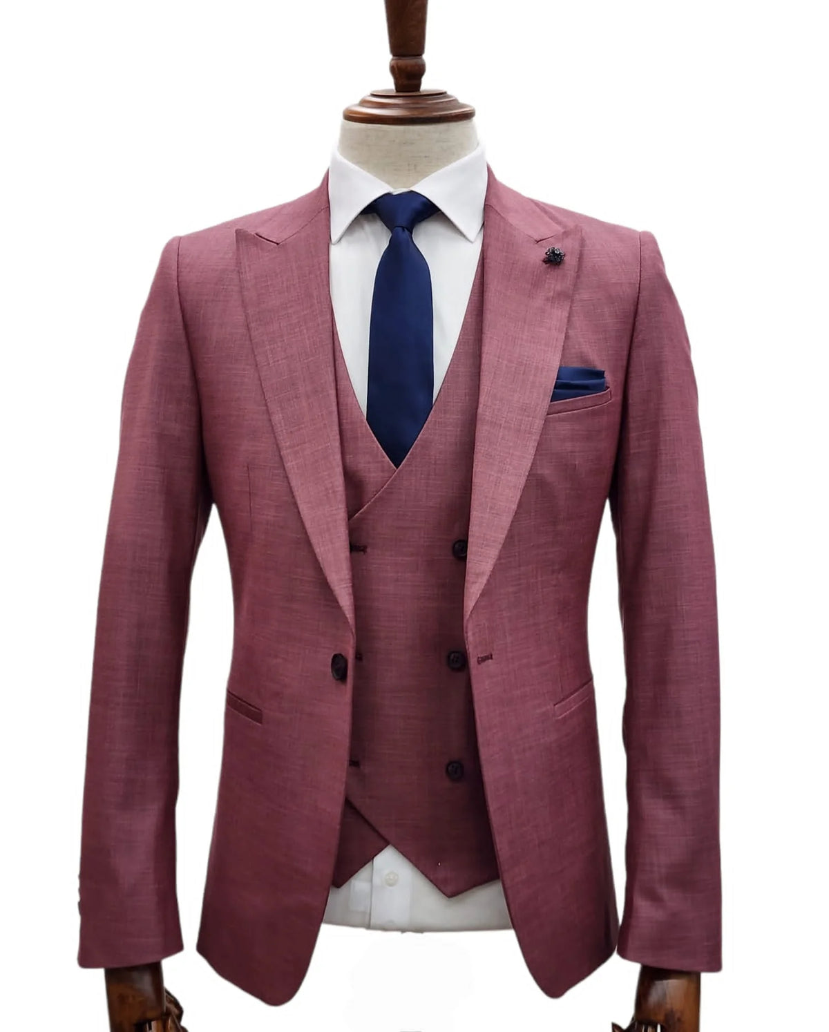 Giovanni Testi 1 Button 3 piece Slim Fit Suit GT1PA+V-1501 GRAPE