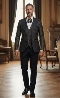 EF1PA+V-2975 BLK/GOLD STRPE