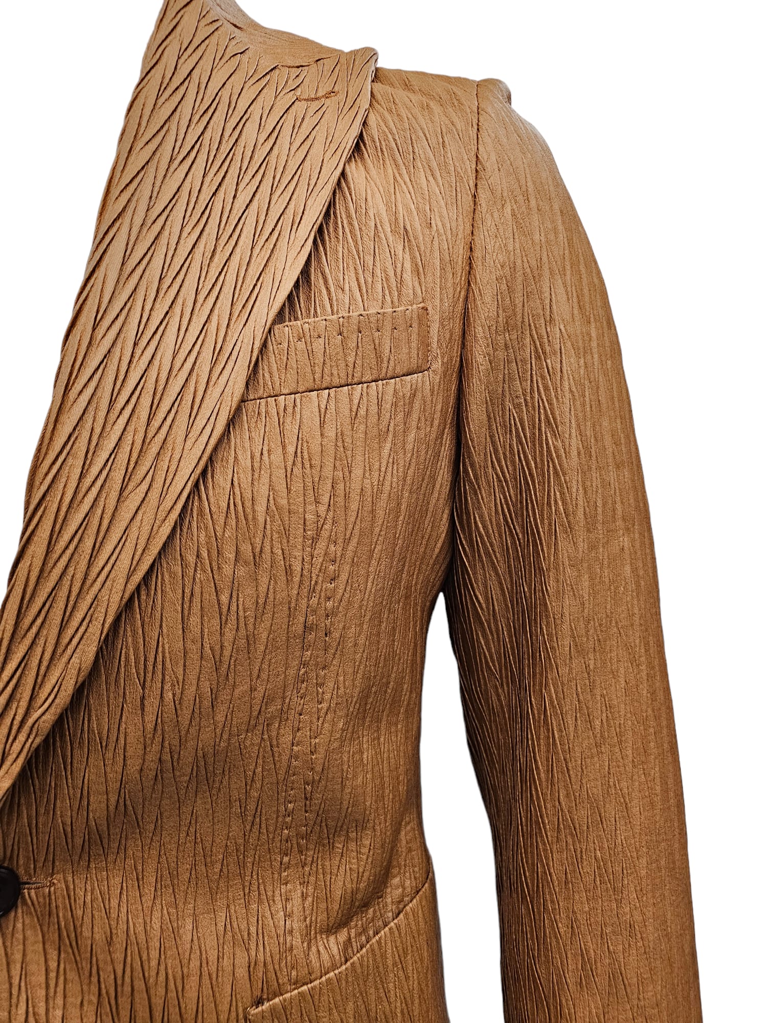 Giovanni Testi Slim Fit Faux Leather Suit – Suitfellas