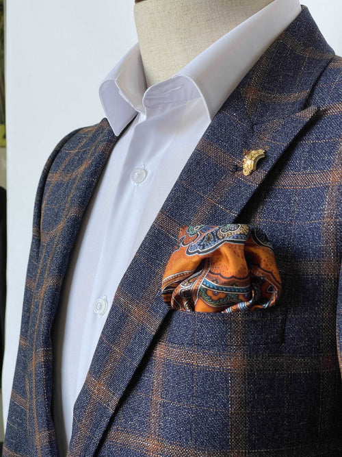 PGSS Uomo Bottoni Decorativi Per Abito Scozzese A Due Pezzi - Foto 3