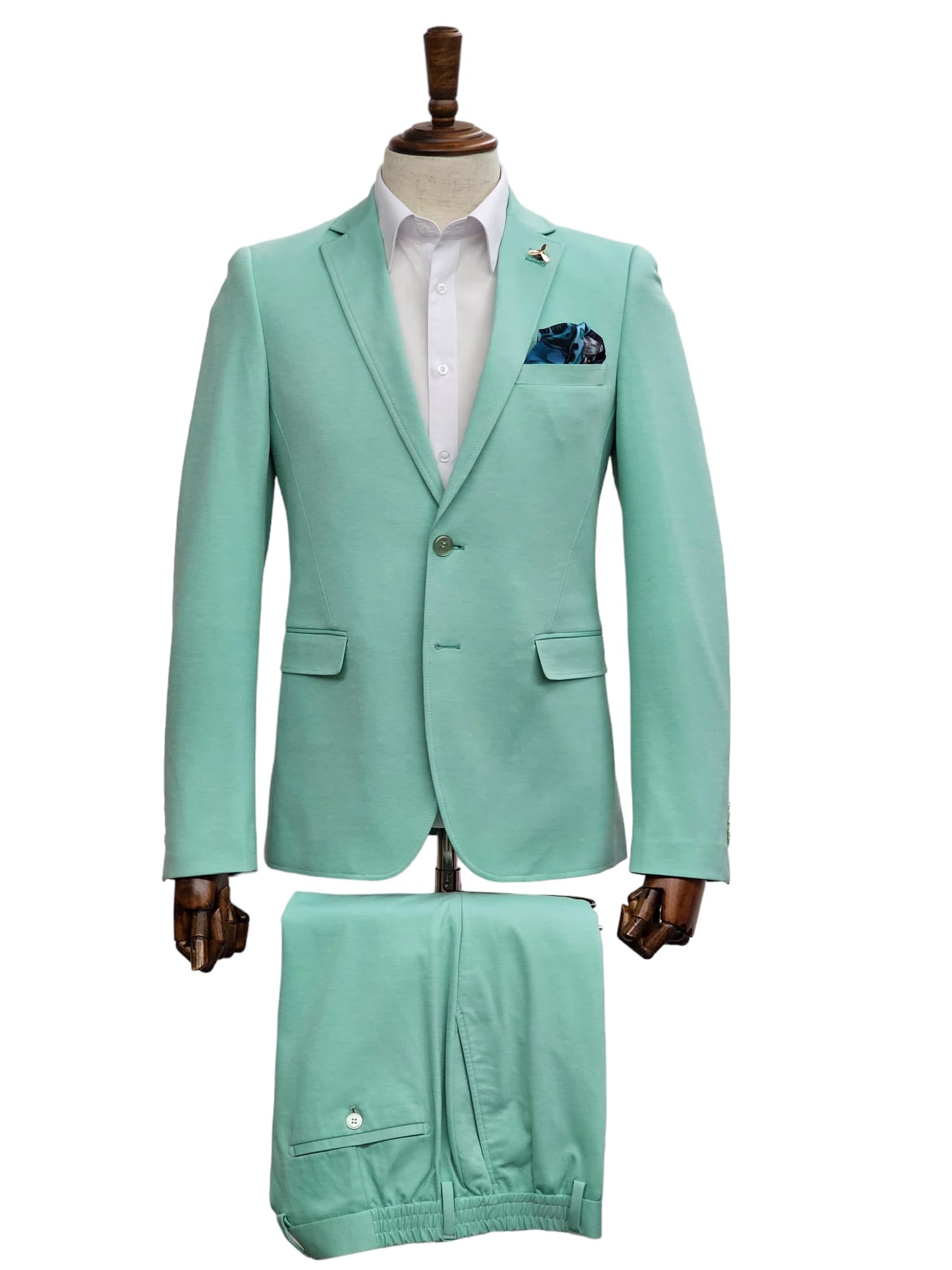 2025SS マイランジャンプスーツ TailoredJumpsuit Mint Giovanni Testi Slim Fit, STRETCH Suit – Suitfellas