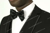Fabio Fabrinni 2 Button 3 Piece Black Slim Fit Suit FF2NAV-1230 BLACK