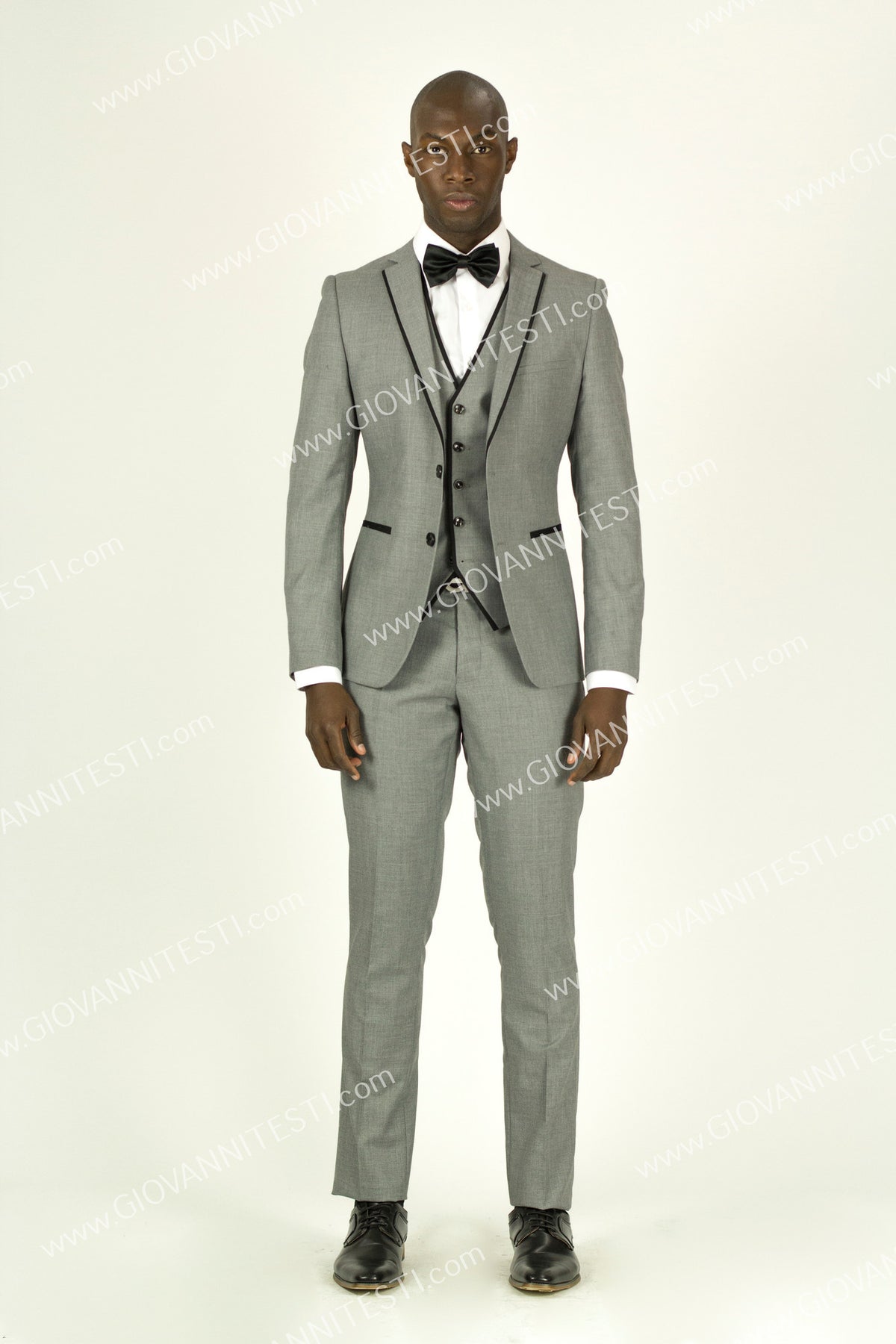 FABIO FABRINNI, Slim Fit piece Mock Tuxedo with Piping on the