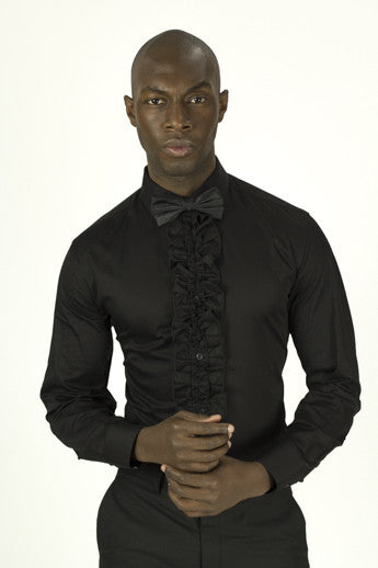 Giovanni Testi Slim Fit Cotton Ruffle Shirt Giovanni Testi Slim Fit Cotton Ruffle Shirt