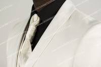 2 Button Shawl Lapel Ivory Slim Fit Suit FF2SSX+V-1230